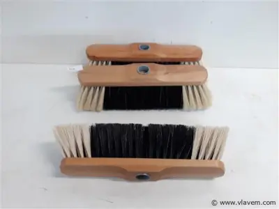 3 x Keerborstel zachte haren 28 cm – kavel bij Vlavem
