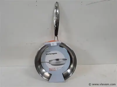 1 x Koekenpan inox 24 cm – kavel bij Vlavem