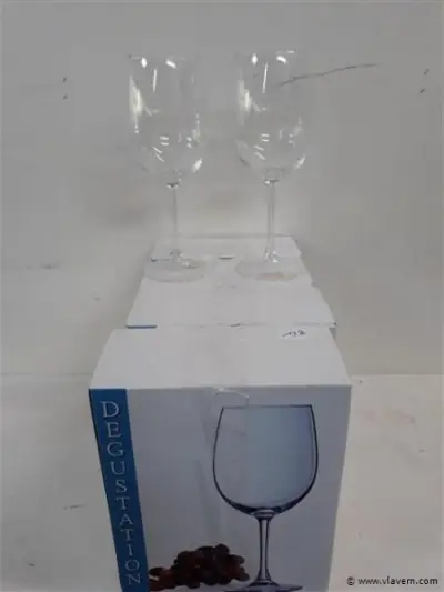 4 x Wijnglas 2 stuks – kavel bij Vlavem