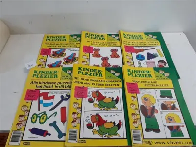 12 x Kinderplezier 6 assorti – kavel bij Vlavem