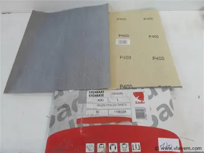 50 x Schuurpapier K400 – kavel bij Vlavem
