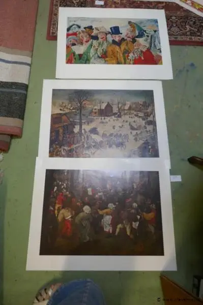 Prenten van Ensor en Breugel – kavel bij Vlavem