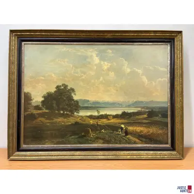 Nur Abholung: Holzdruck "Starnberger See" von A. Lier – kavel bij Justiz-Auktion, Augsburg
