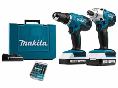 Makita accuboor en slagschroever combi kit DK18354X1 – kavel bij XL Auctions