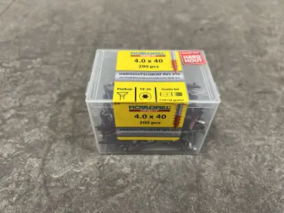 4x Rotadrill hardhoutschroeven ø4,0x40mm rvs 200-pack – kavel bij XL Auctions