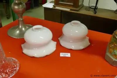 Lampekappen in glas – kavel bij Vlavem