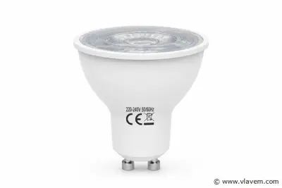 50 x LED Spot GU10 – 6W – 4200K Neutraal Wit – IP20 – kavel bij Vlavem