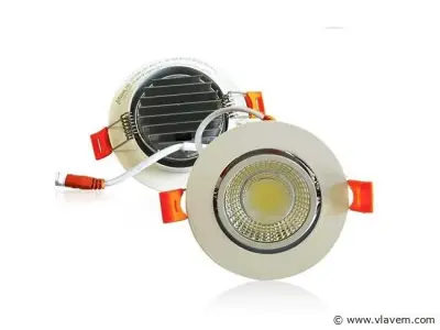 25 x Inbouw LED Downlight – 7W – Draaibaar – 6500K Koud Wit – kavel bij Vlavem