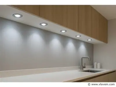 25 x LED Downlight – 7W – Draaibaar – 6500K Koud Wit – Zilver – kavel bij Vlavem
