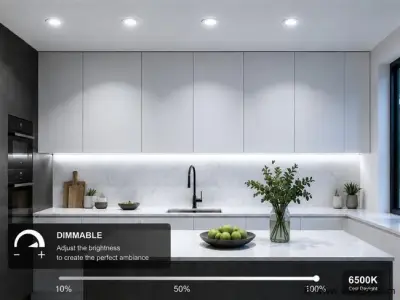 25 x LED Downlight – 7W – Draaibaar – Dimbaar – 6500K Koud Wit – Zilver – kavel bij Vlavem