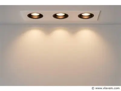 10 x Downlight Fitting – Draaibaar – GU10 – Wit/Zwart – IP20 – EP-3 – kavel bij Vlavem