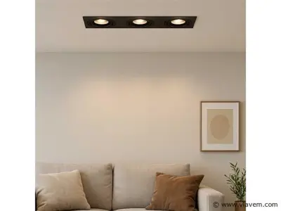 10 x Downlight Fitting – Draaibaar – GU10 – Zwart – IP20 – EP-3 – kavel bij Vlavem