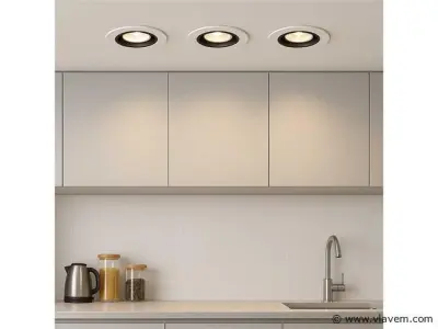 50 x Downlight Fitting – Draaibaar – GU10 – Zwart/Wit – IP20 – kavel bij Vlavem