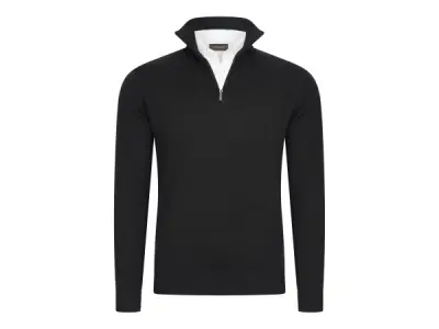 Cappuccino Italia Mock Zip Pullover Zwart - XL – kavel bij XL Auctions