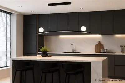 LED Hanglamp 28W – 4000K Neutraal Wit - Zwart – IP20 – INVICTA-28 – kavel bij Vlavem