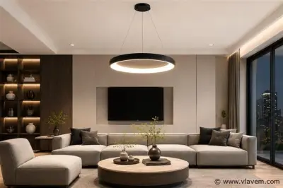 LED Ring Hanglamp 30W – 4000K Neutraal Wit - Zwart – IP20 – ESSENCE-30 – kavel bij Vlavem