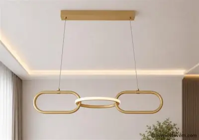 LED Design Hanglamp 20W – 4000K Neutraal Wit - Rose Gold – IP20 – EMPIRE-20 – kavel bij Vlavem