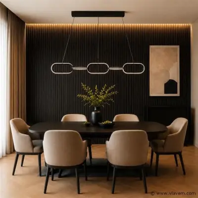 LED Design Hanglamp 36W – 4000K Neutraal Wit - Zwart – IP20 – EMPIRE-36 – kavel bij Vlavem