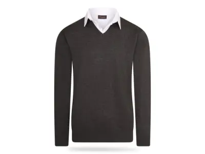 Cappuccino Italia Mock Pullover Antraciet - L – kavel bij XL Auctions