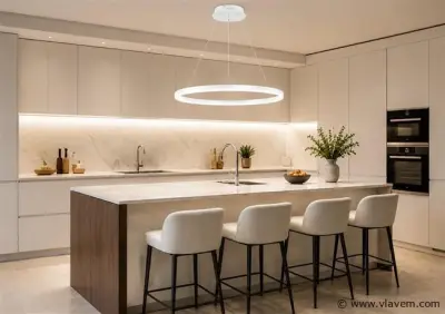 LED Ring Hanglamp 35W – 3CCT Dimbaar - Wit – IP20 – HARVEY-35 3CCT – kavel bij Vlavem