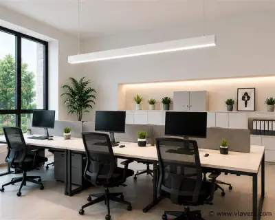 3 x LED Lineaire Hanglamp 40W – 3CCT Instelbaar - Wit – INNOVA3-40 3CCT – kavel bij Vlavem