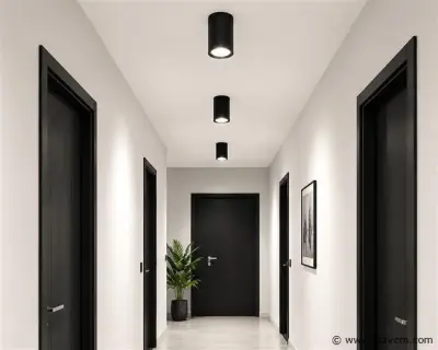 10 x LED Opbouw Spot 5W – 4200K Neutraal Wit - Zwart – IP20 – SANDRA-5/XL – kavel bij Vlavem