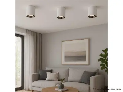 10 x Downlight Fitting – Opbouwarmatuur – GU10 – Vierkant – Wit/Chroom – kavel bij Vlavem