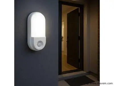 4 x LED Plafondlamp met Sensor – Ovaal – 15W – 6500K Koud Wit – kavel bij Vlavem