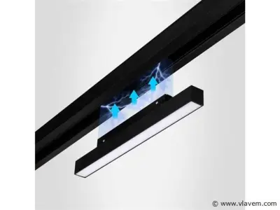 4 x LED Lineaire Spot voor Magnetische Rail – 48V – 15W – 4000K Neutraal Wit – Mora – kavel bij Vlavem