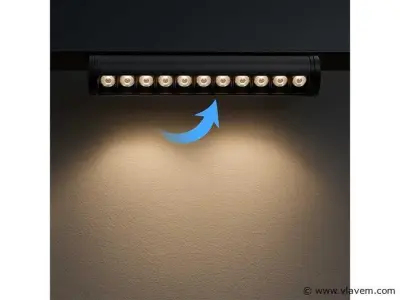 4 x LED Lineaire Spot voor Magnetische Rail – 48V – 18W – 4000K Neutraal Wit – Alfa – kavel bij Vlavem