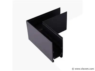 4 x L-Connector voor Magnetische Rail – 48V – Horizontaal – kavel bij Vlavem