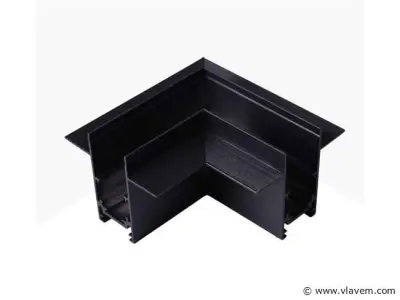 4 x L-Connector voor Inbouw Magnetische Rail – 48V – Horizontaal – kavel bij Vlavem