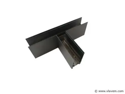 4 x T-Connector voor Opbouw Magnetische Rail – 48V – Horizontaal – kavel bij Vlavem