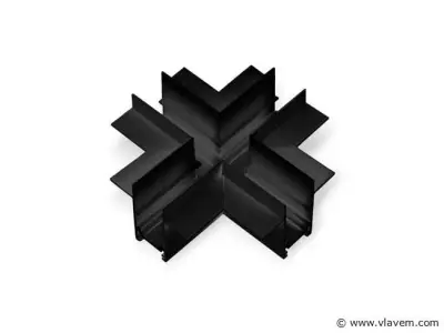 4 x X-Connector voor Inbouw Magnetische Rail – 48V – Horizontaal – kavel bij Vlavem