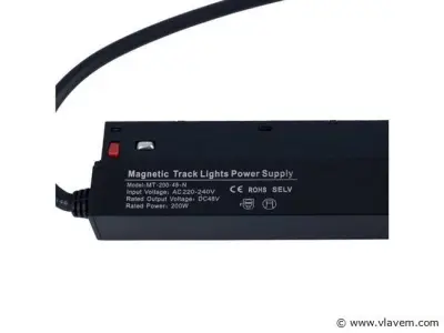 4 x Transformator voor Magnetische Rail – 48V – 200W – Zwart – kavel bij Vlavem