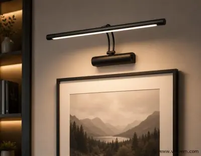 2 x LED Spiegel / Schilderijlamp 8W – 4200K Neutraal Wit - Zwart – IP45 – ANKA-8 – kavel bij Vlavem
