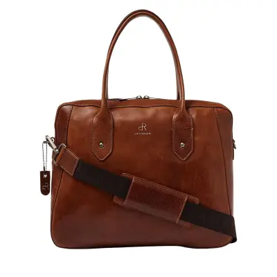 Business bag DR Amsterdam, cognac – kavel bij Onlineveilingmeester