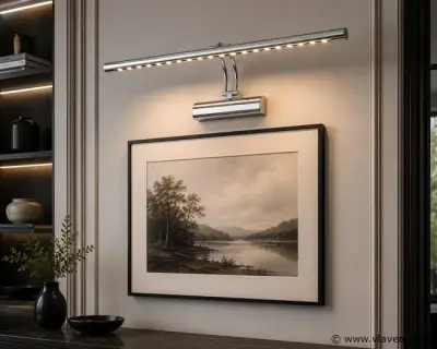 2 x LED Spiegel / Schilderijlamp 6W – 4200K Neutraal Wit - Chroom – IP45 – FLAMINGO-6 – kavel bij Vlavem