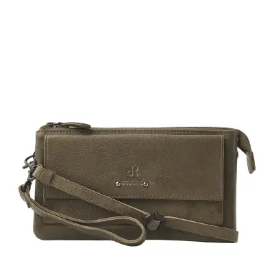 Schoudertas en clutch DR Amsterdam, olive – kavel bij Onlineveilingmeester