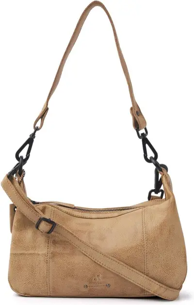Hand- en schoudertas DR Amsterdam, beige – kavel bij Onlineveilingmeester