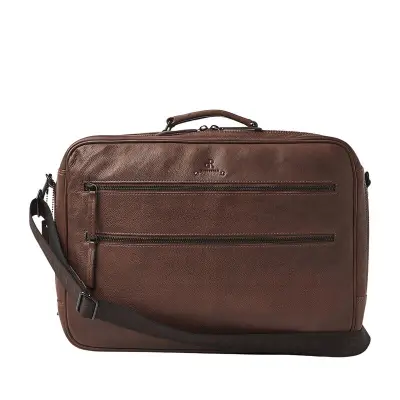 Business-weekendtas DR Amsterdam, brown – kavel bij Onlineveilingmeester