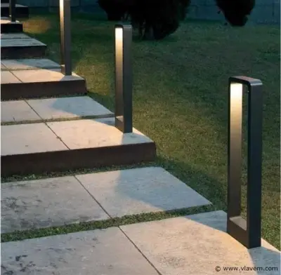 10 x Tuinlamp – 60 cm – 7W LED – 3000K Warm Wit – IP54 – Zwart – SLA-01 – kavel bij Vlavem