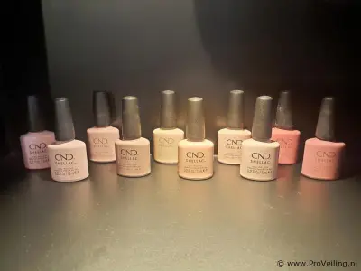 CND SHELLAC gel nagellak - 10 flacons – kavel bij ProVeiling, Rotterdam