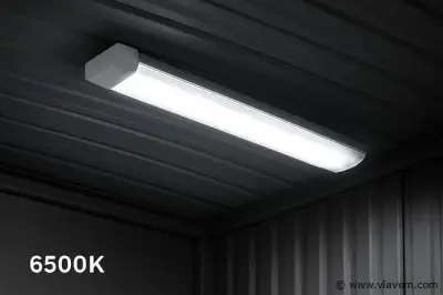 10 x LED-Batten met Lens – 120W – 120cm – 6500K Koud Wit – TETRA-LENS – kavel bij Vlavem