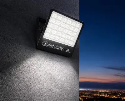 2 x LED Floodlight 400W – 6400K Koud Wit - Zwart – IP65 – BORNEO-400 – kavel bij Vlavem