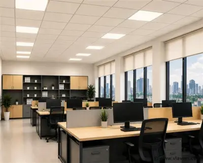 8 x LED Paneel 45W – 4200K Neutraal Wit - 595x595mm – IP20 – GALAKSI – kavel bij Vlavem