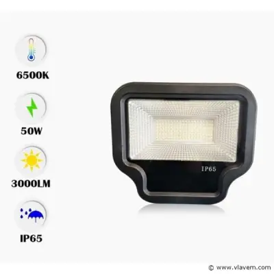 6 x LED Schijnwerper 50W – 6500K Koud Wit – IP65 – WARD-50 – kavel bij Vlavem