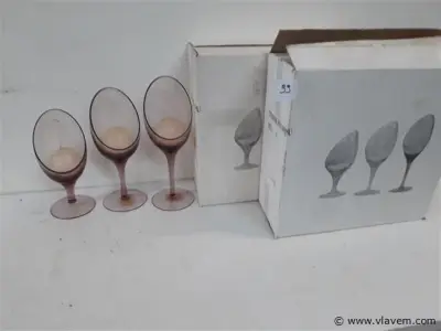 3 x Kaarsenhouder glas 3 stuks – kavel bij Vlavem