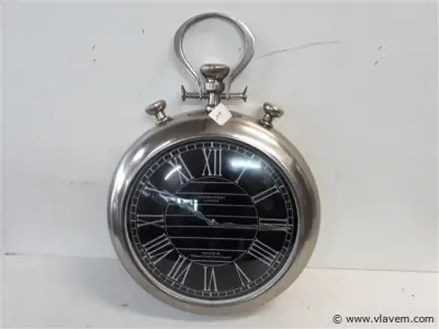 1 x Wandklok rond 38cm Oxfort street – kavel bij Vlavem