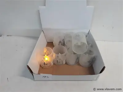 10 x T-licht op batterij in pvc potje – kavel bij Vlavem